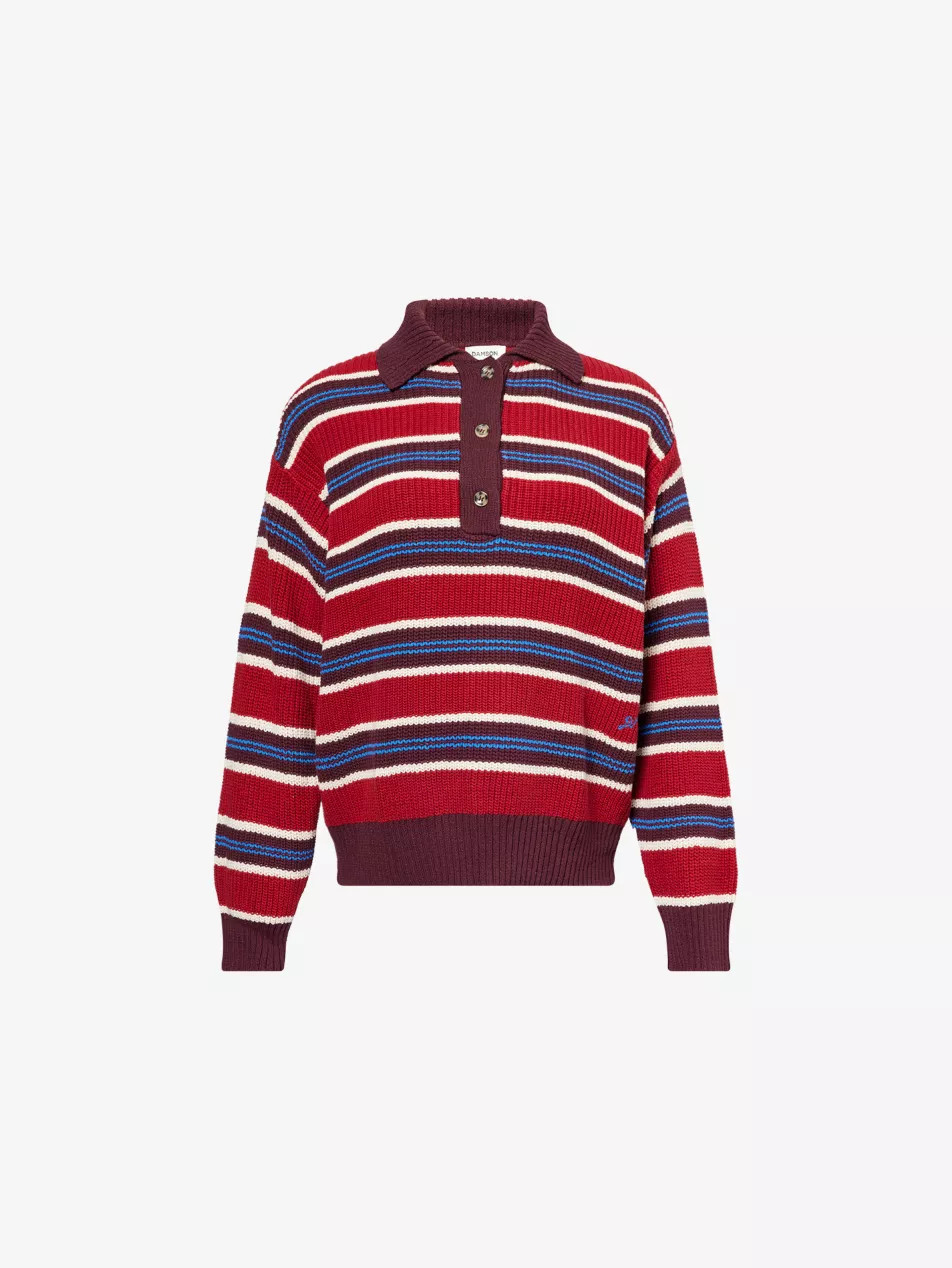 Ilona Rugby Striped Cotton Jumper | Selfridges