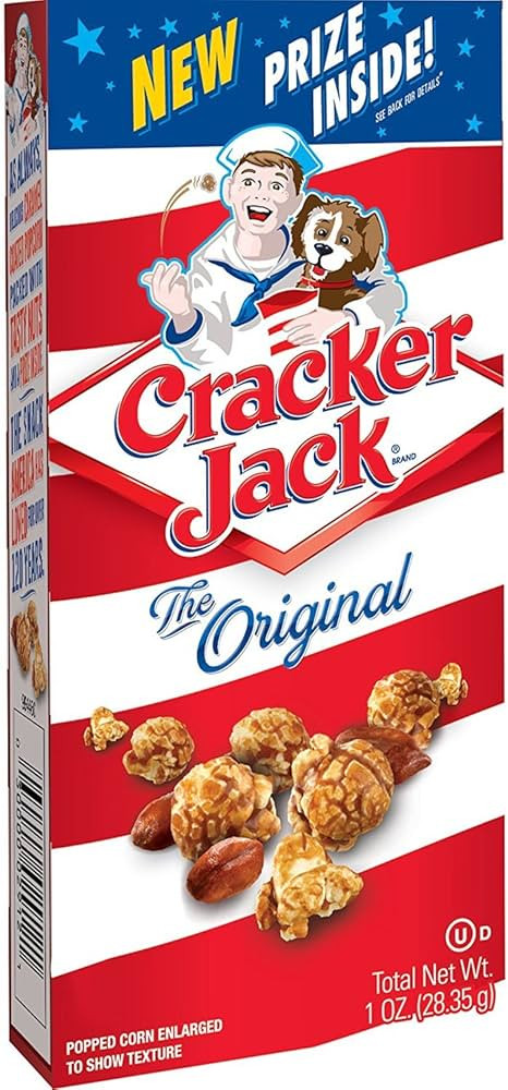 Cracker Jack Caramel Coated Popcorn & Peanuts, Original, 1 Ounce Boxes (Pack of 25) | Amazon (US)