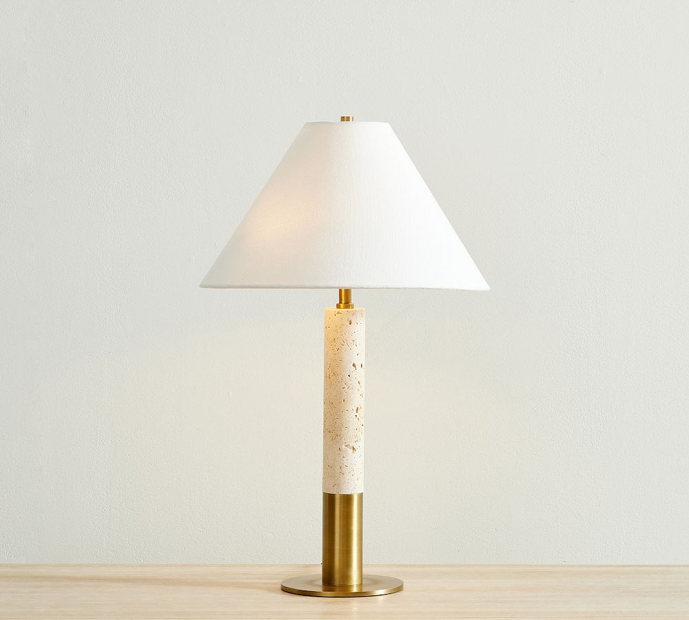 Sterling Travertine Table Lamp | Pottery Barn (US)
