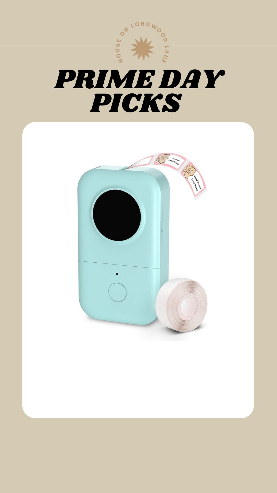 #PrimeDay picks! Arts & crafts, DIY, organization! This bluetooth Label Maker is on sale for 46% OFF with an additional $3 coupon!

#LTKKids #LTKFamily #LTKSaleAlert