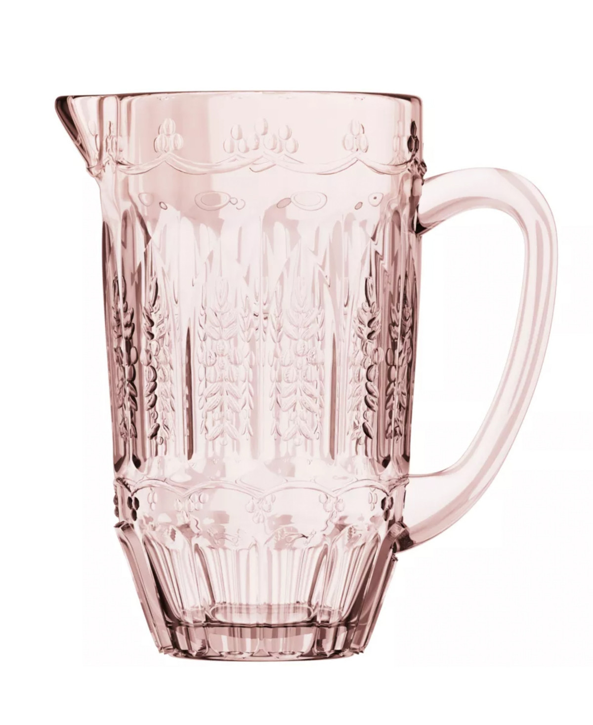 Jay Imports Glass Pitcher - Pink | Macy's