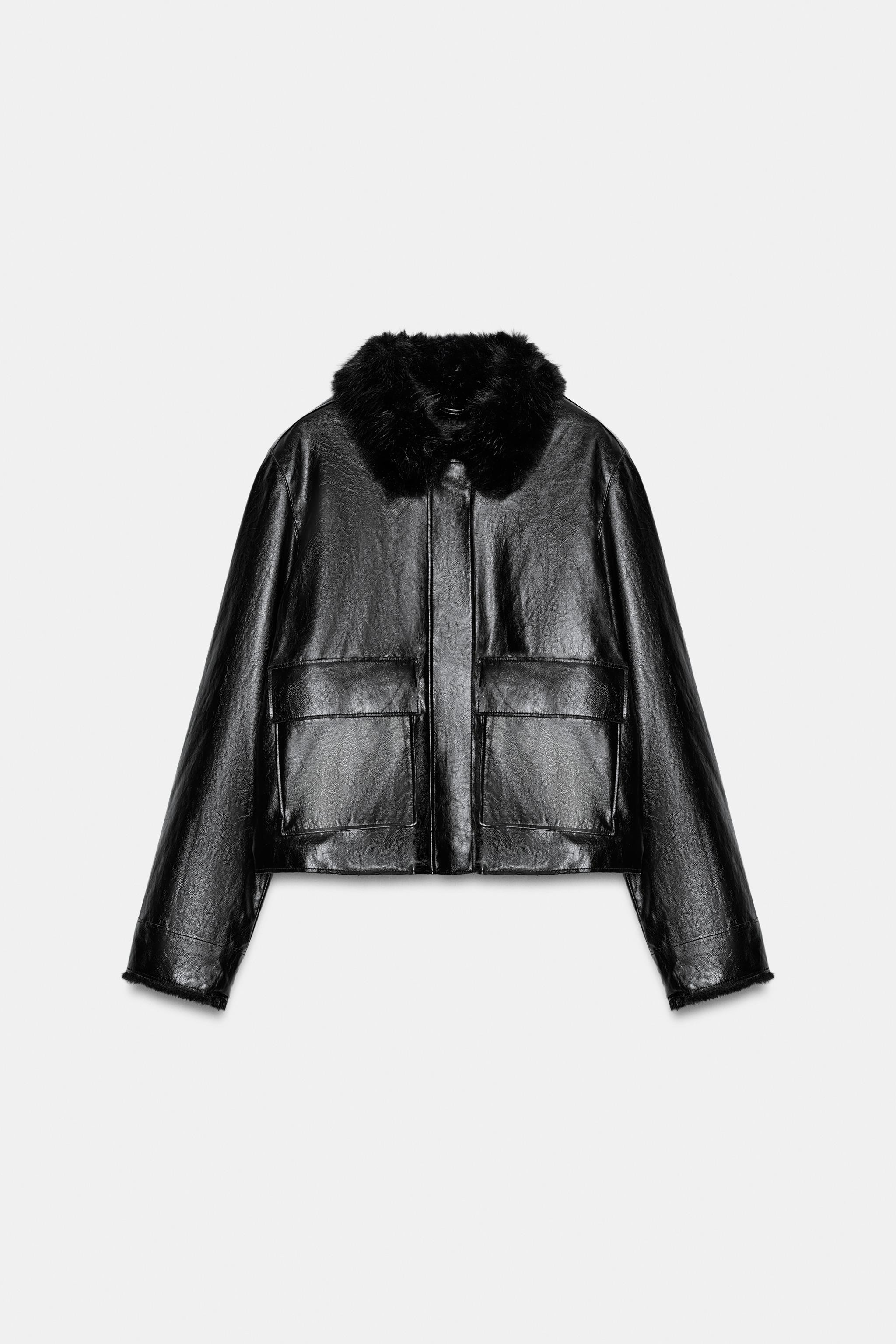ZW COLLECTION FAUX LEATHER JACKET | Zara US