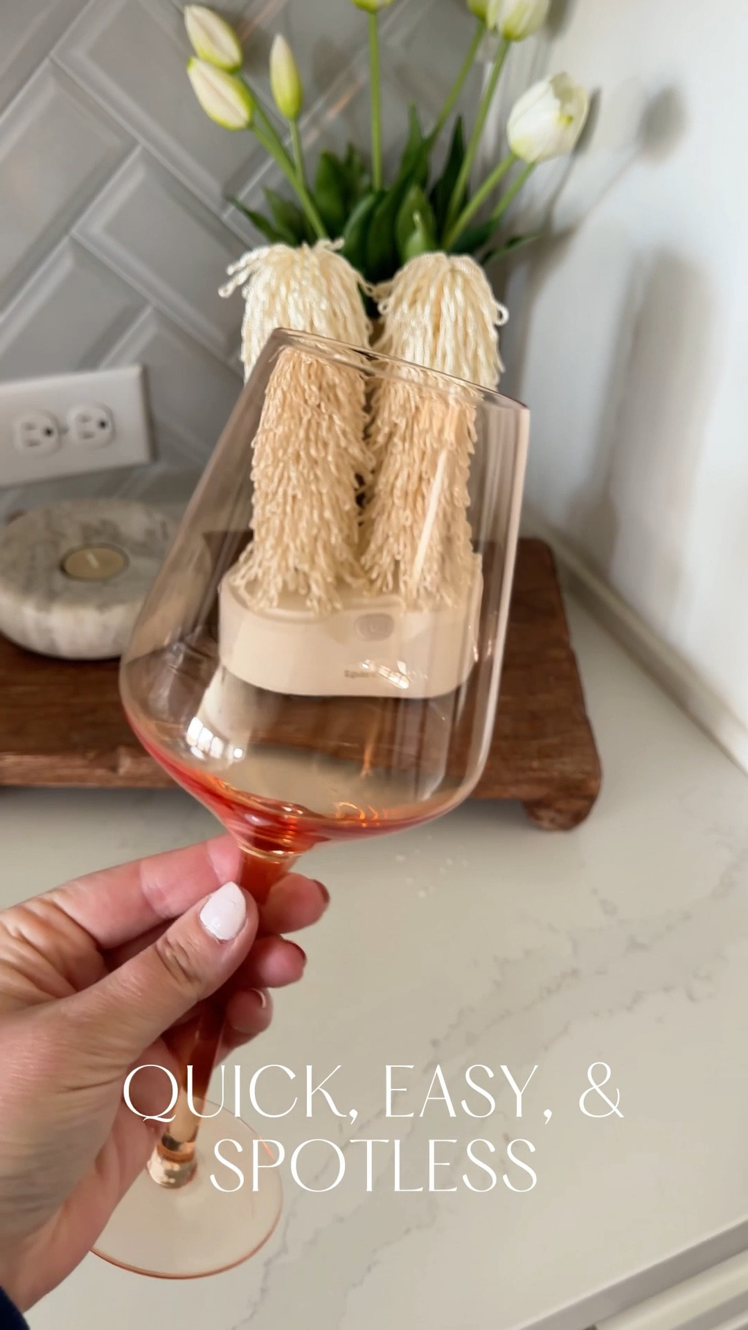 Seriously the best Amazon Kitchen gadget I’ve ever used!! The quickest, easiest, and most effective way to dry and polish your wine glasses! And not just wine glasses but any glasses! We use ours for our coffee mugs too!!

#LTKmomlife #LTKValentine #LTKHome
