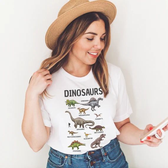 Unisex Dinosaur Shirt, Dinosaur T Shirt, Boys Dinosaur Shirt, Dinosaur Tee, Teacher Dinosaur Shir... | Etsy (US)