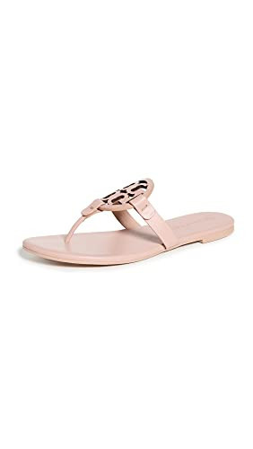 Tory Burch Women's Miller Soft Sandals, Light Makeup, Pink, 6.5 Medium US | Amazon (US)