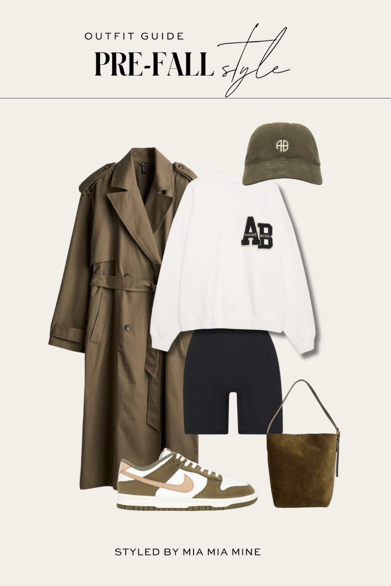 Casual pre fall outfit ideas / weekend outfit / travel outfit
H&M olive green trench coat
Anine bing sweatshirt
Anine bing baseball cap
Madewell bucket bag
Nike dunk low sneakers 

#LTKFindsUnder100 #LTKSeasonal #LTKTravel