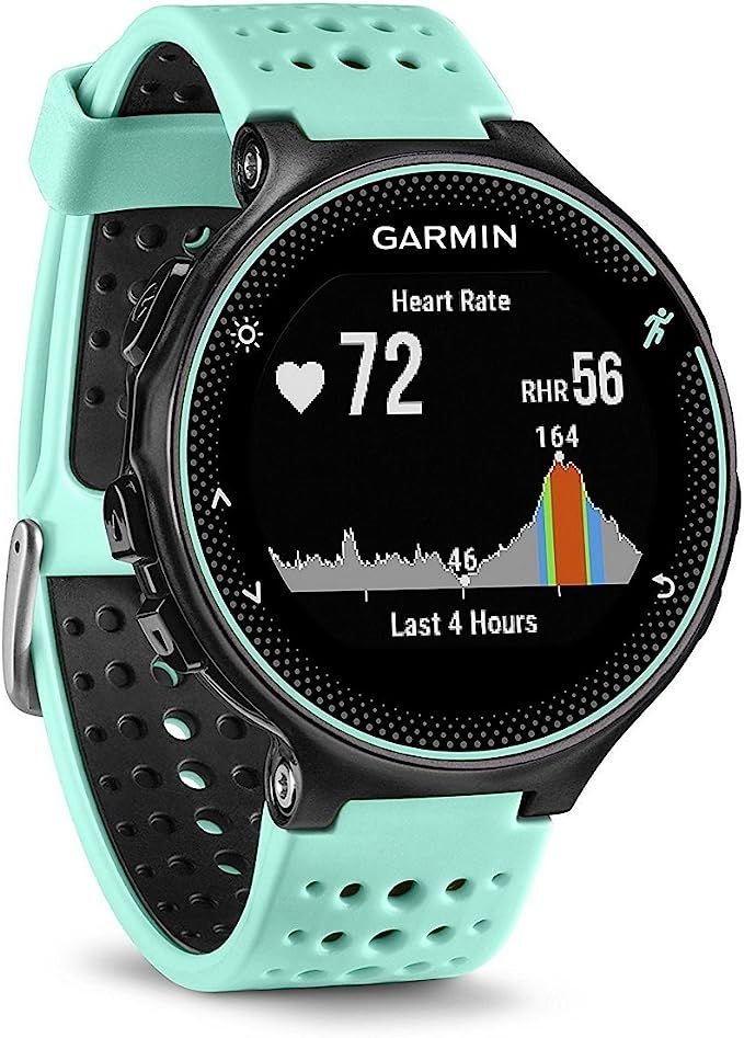 Garmin 010-03717-49 Forerunner 235 with Wrist Based Heart Rate Monitoring, Frost Blue/Black (Rene... | Amazon (US)
