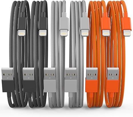 Lightning Cable [Apple MFi Certified] iPhone Charger 6Pack(3/3/6/6/6/10 FT) Apple Charging Cable ... | Amazon (US)