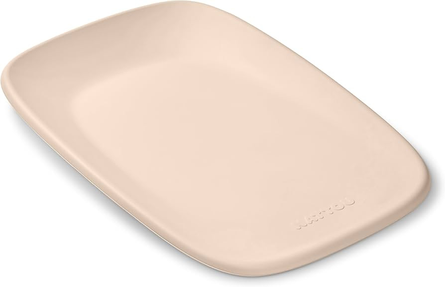 Nattou Softy Changing Pad - Beige, BPA-free PU Foam Mat, Water-Resistant, Honeycomb Bottom Grips,... | Amazon (US)