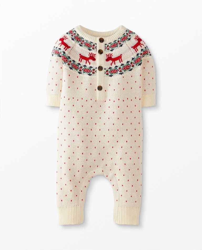 Baby Holiday Romper In Combed Cotton | Hanna Andersson
