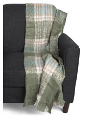 Oversized Brushed Plaid Throw | Fall Decor | T.J.Maxx | TJ Maxx