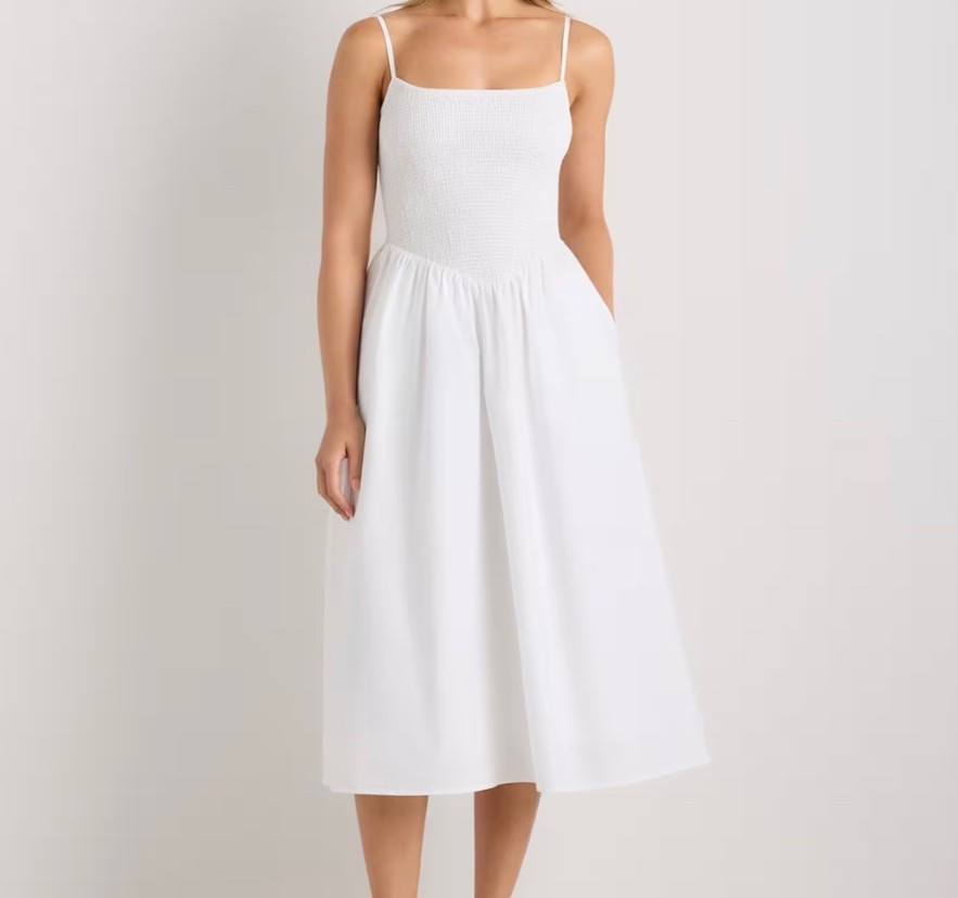 Perfect midi dress for Easter %quince #casual 