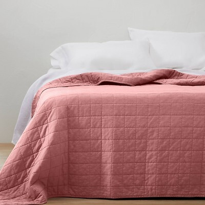King Plus Heavyweight Linen Blend Quilt Rose - Casaluna | eBay US