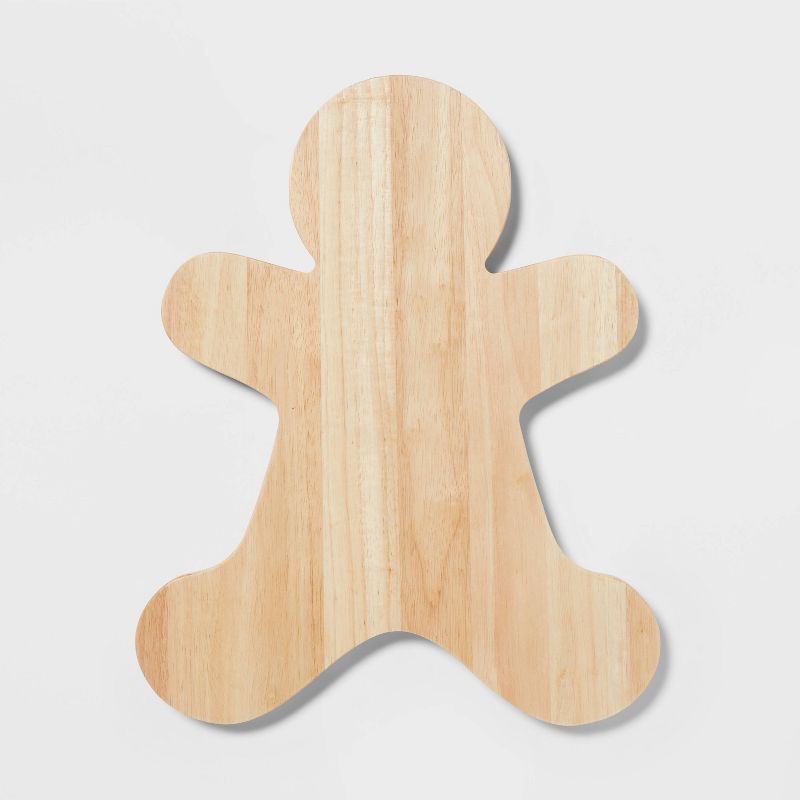 17" x 14" Wood Gingerbread Man Serving Board - Wondershop™ | Target