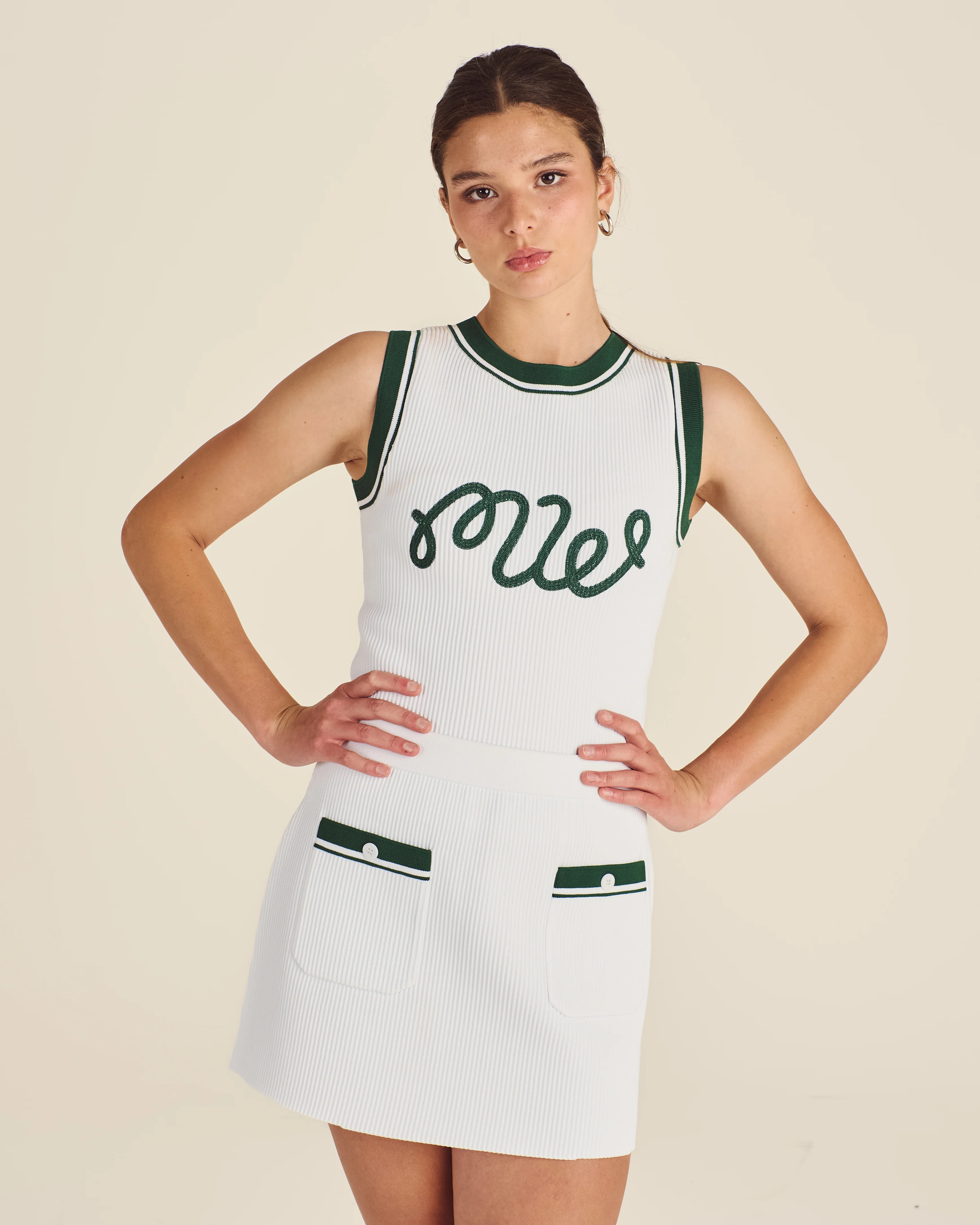 LUNA RIB KNIT SKIRT | Malbon Golf