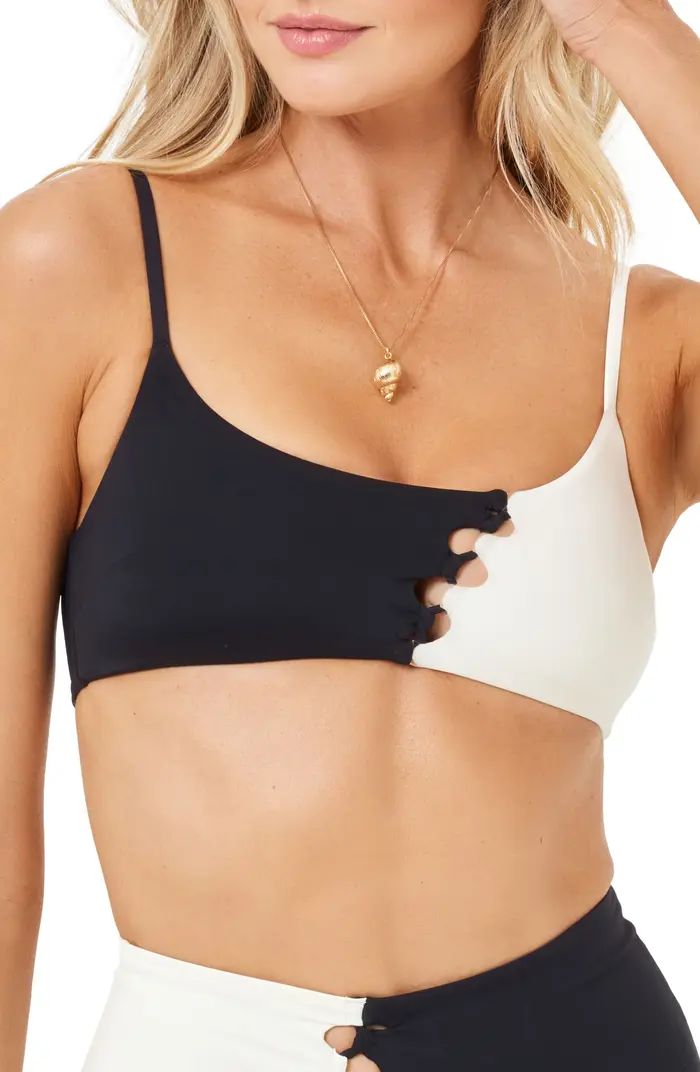 Solstice Cutout Colorblock Bikini Top | Nordstrom