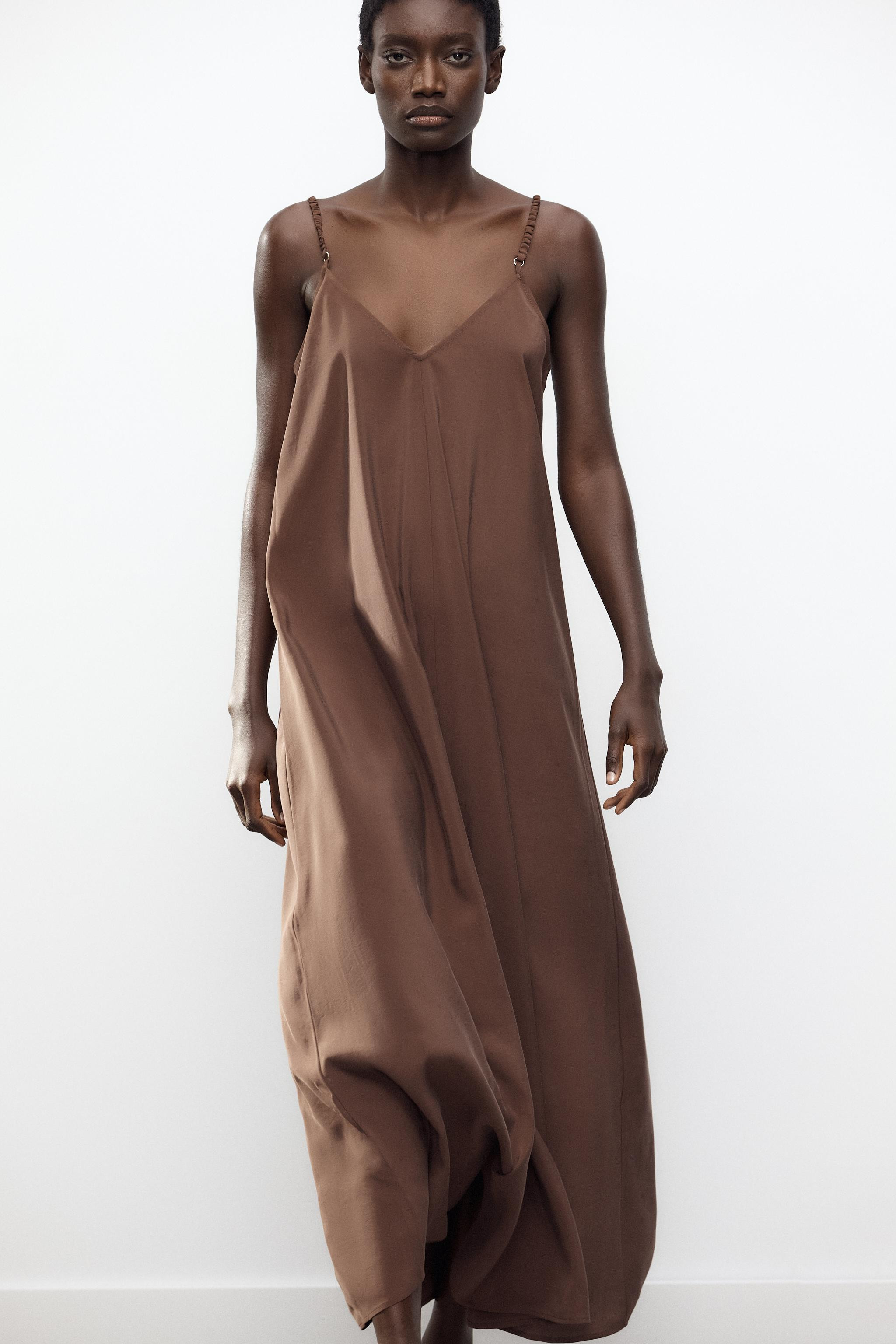 LONG STRAPPY DRESS | Zara UK