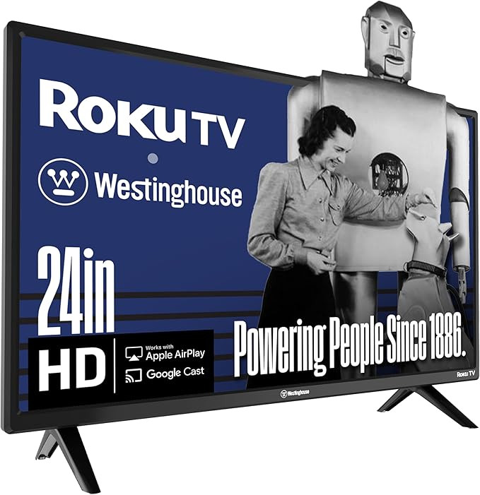 Westinghouse Roku TV - 24 Inch Smart TV, HD Television with Wi-Fi Connectivity and Mobile App, Fl... | Amazon (US)