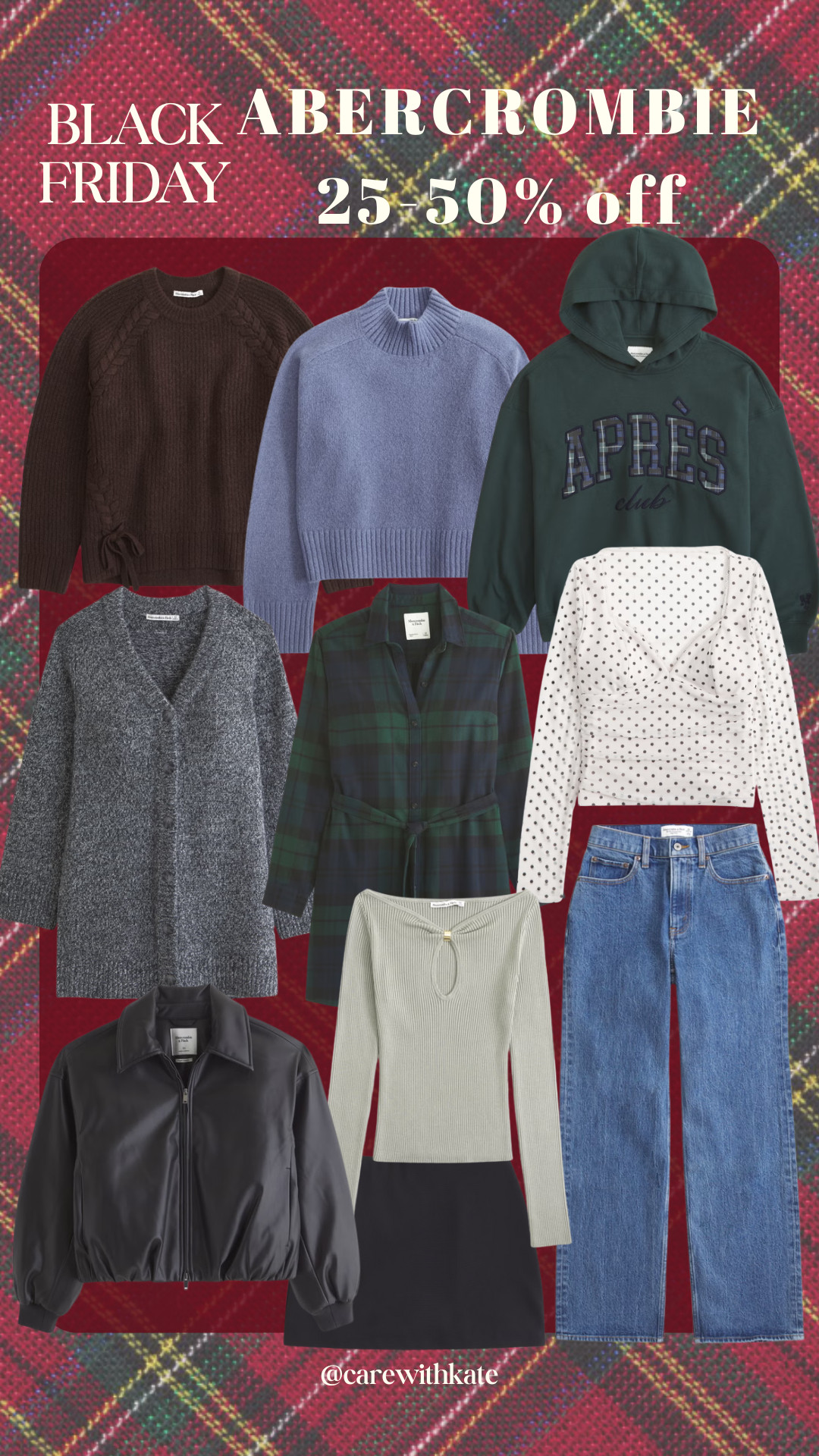 25-50% off everything at Abercrombie for Cyber Week! So many good holiday party finds and cozy every day wear!  

 #LTKwinter #LTKpartywear #LTKholiday