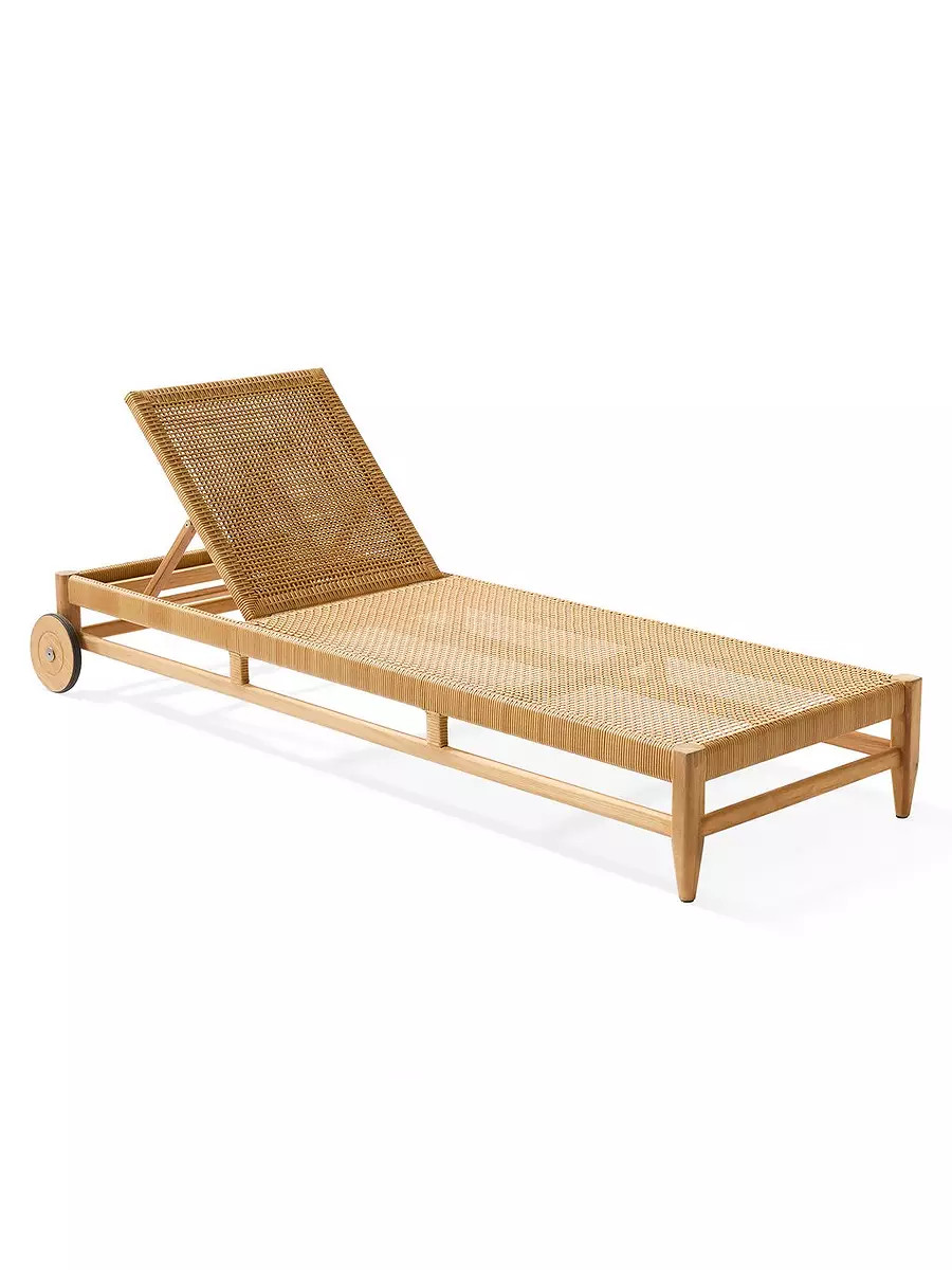 Tiburon Teak Chaise | Serena and Lily
