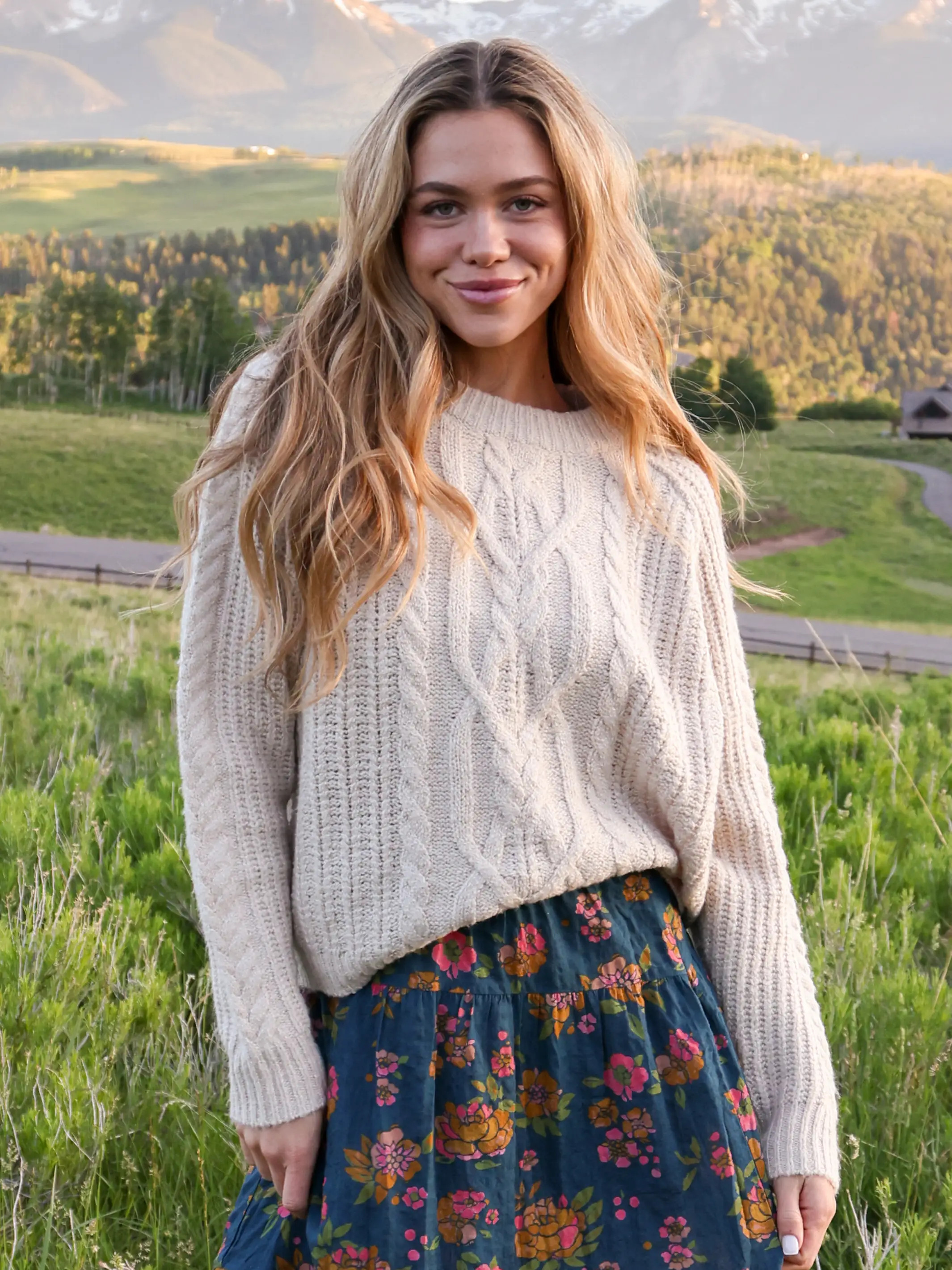 Super Soft Cable Knit Sweater | Natural Life