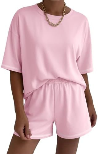 Ekouaer Lounge Sets for Women 2 Piece Shorts Sets Moisture Wicking Casual Summer Vacation Matchin... | Amazon (US)