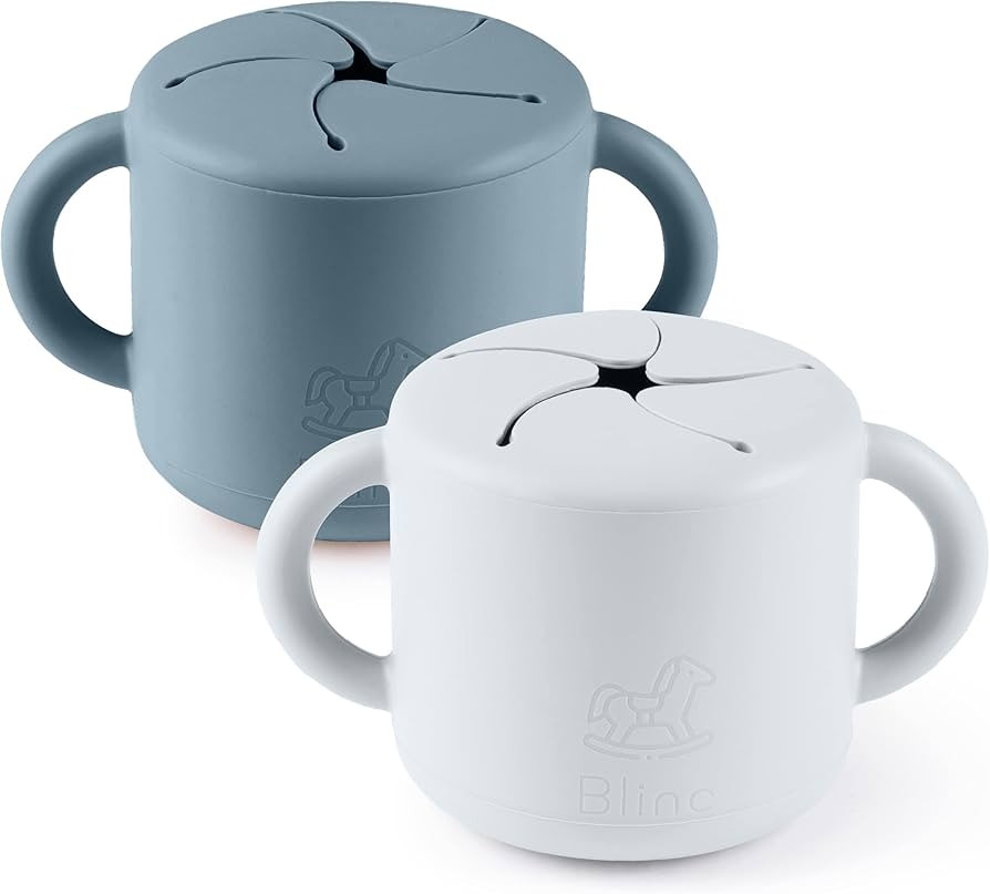 blinc Snack Cups for Toddlers - No Spill Silicone Snack Cup - Non Spillable Baby Food Containers ... | Amazon (US)