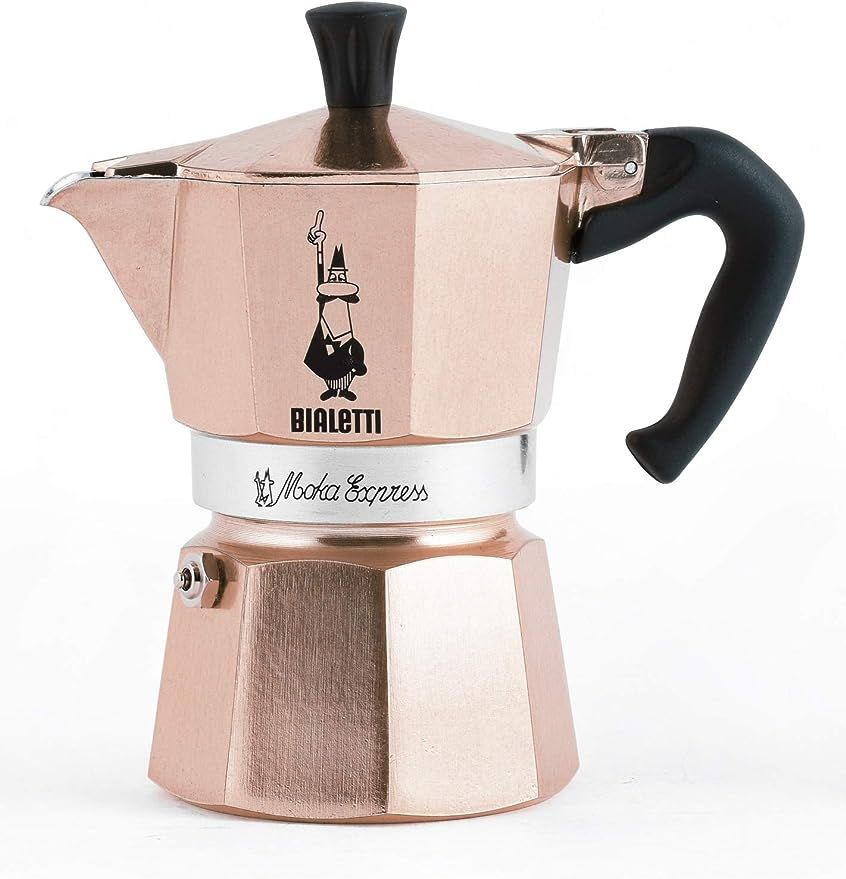 Bialetti Moka Express Rose Gold, Limited Edition Coffee Maker, 3 Cups, Aluminium | Amazon (US)