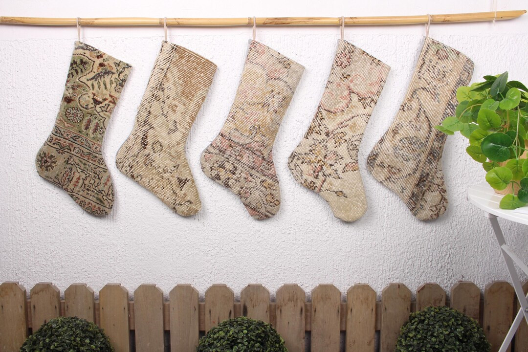 Vintage Kilim Stocking, Handmade Christmas Stocking, Xmas Stocking, Luxury Christmas Stocking, Or... | Etsy (US)