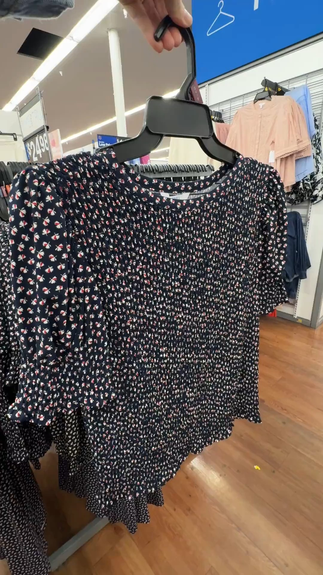 Time and tru smocked top from Walmart! 

#LTKWorkwear