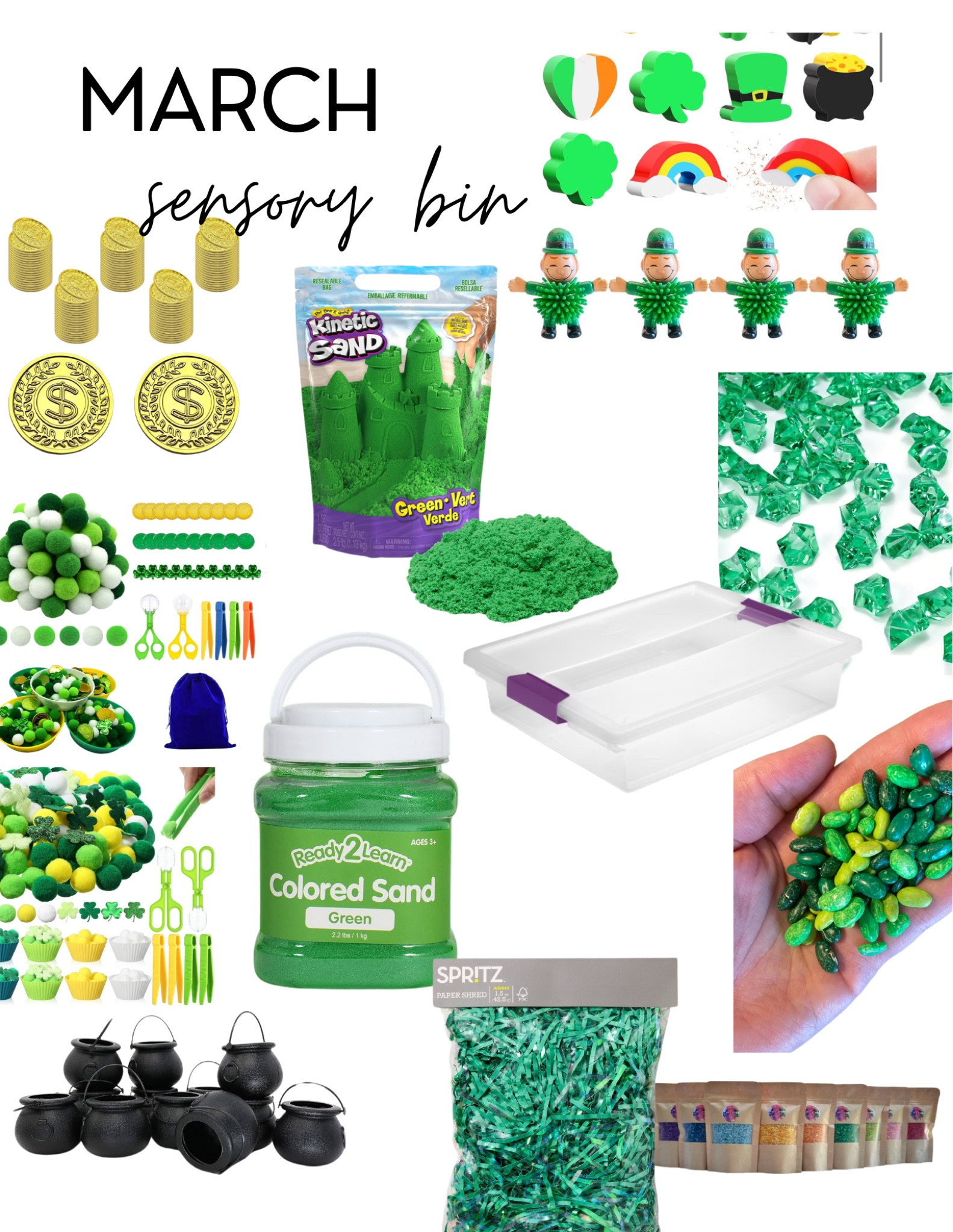 MARCH SENSORY BIN

#LTKFamily #LTKKids #LTKSeasonal