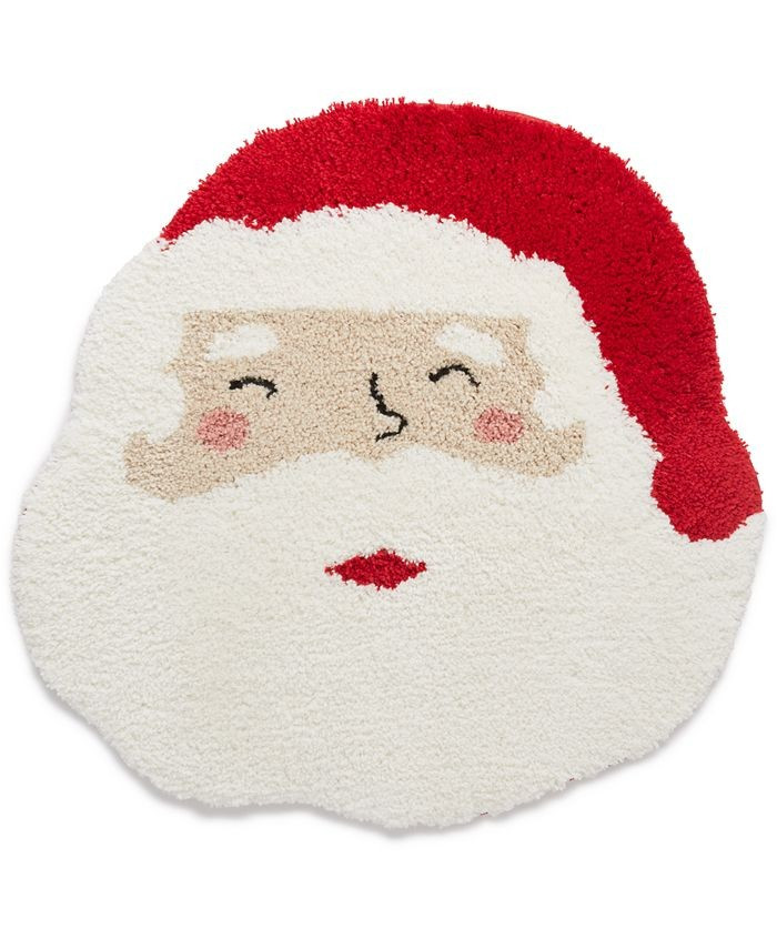 Martha Stewart Collection Martha Stewart Santa Sculpted Rug, Created for Macy's & Reviews - Bath ... | Macys (US)