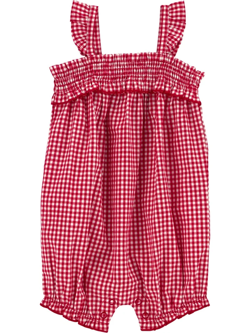Carter's Child of Mine Baby Girl Romper, Sizes 0/3-24 Months | Walmart (US)