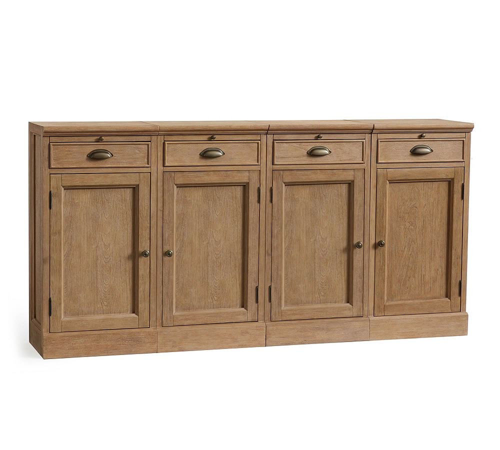 Modular Bar 72” Buffet With Double Wine Grid | Pottery Barn (US)