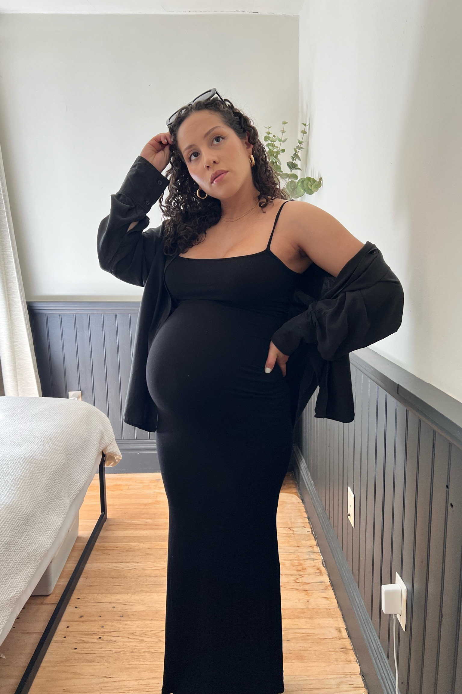 This skims dress has been my go to this pregnancy! It’s so versatile and comfortable. I sometimes just lounge around in it, layer it, dress it up or down. 

#LTKstyletip #LTKcanada #LTKbaby