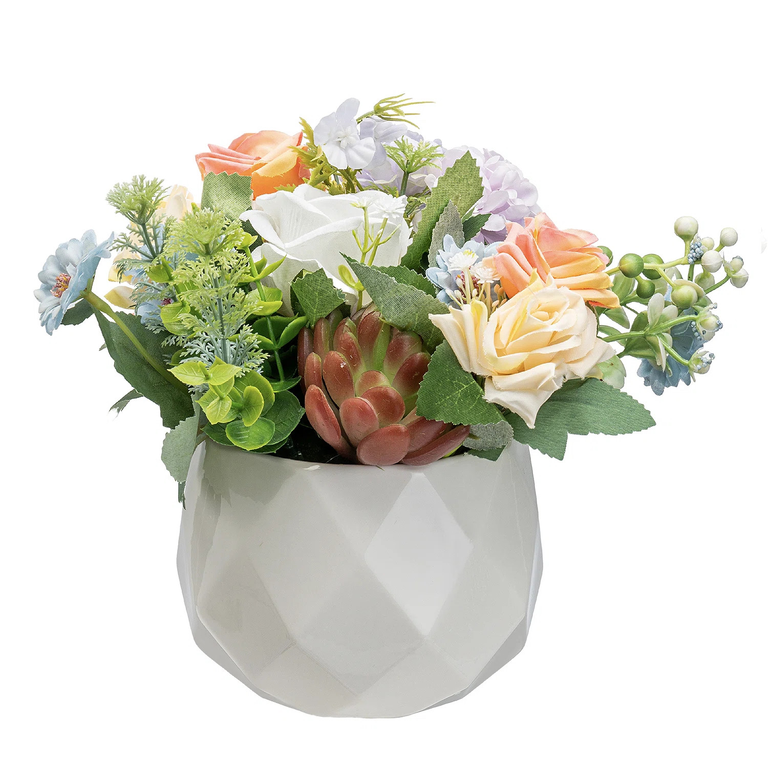 Artificial Faux Succulent Plant In Ceramic Pot | Wayfair North America