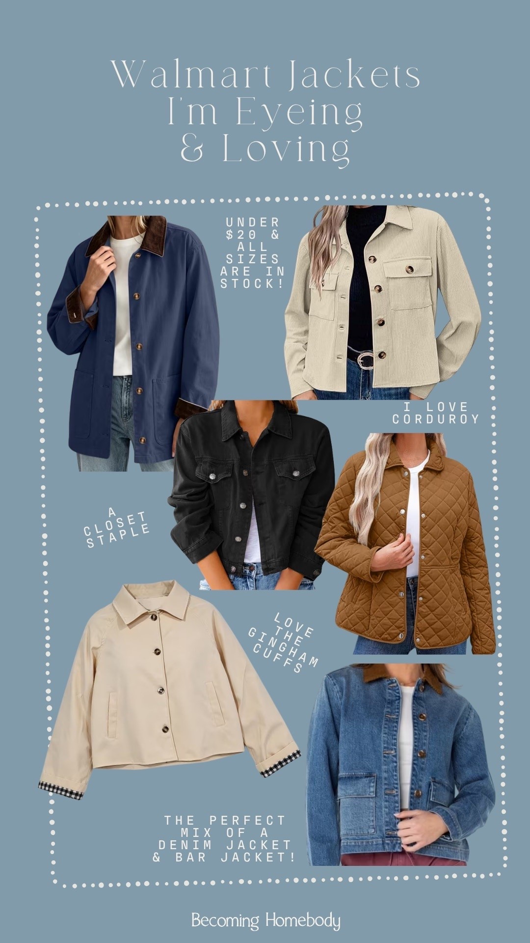 Walmart jackets I’m eyeing and loving! Who would’ve thought that Walmart fashion would be my current favorite? There are SO many good finds 👏🏻

#LTKgrwm #LTKootd