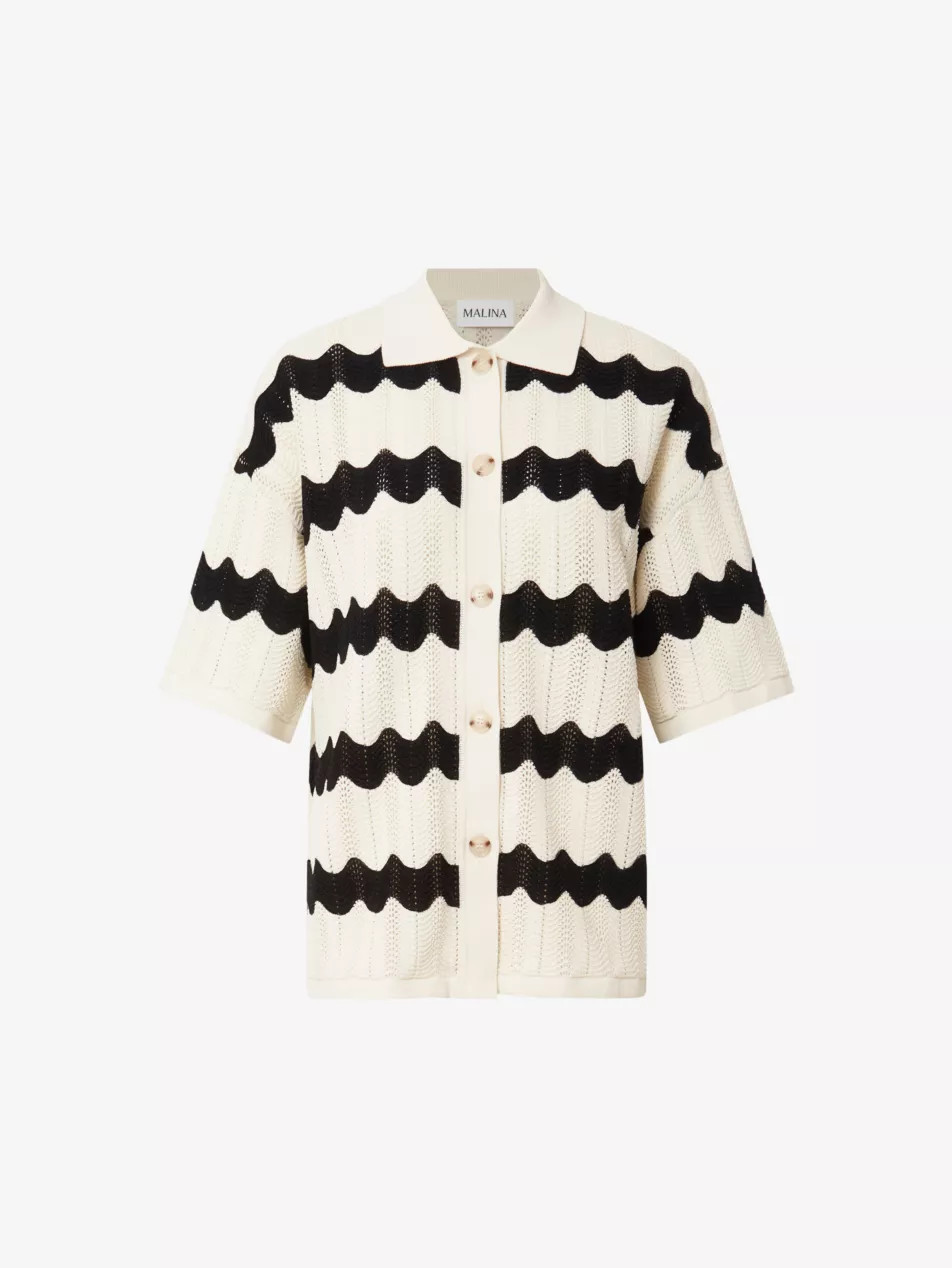 Alana striped knitted shirt | Selfridges