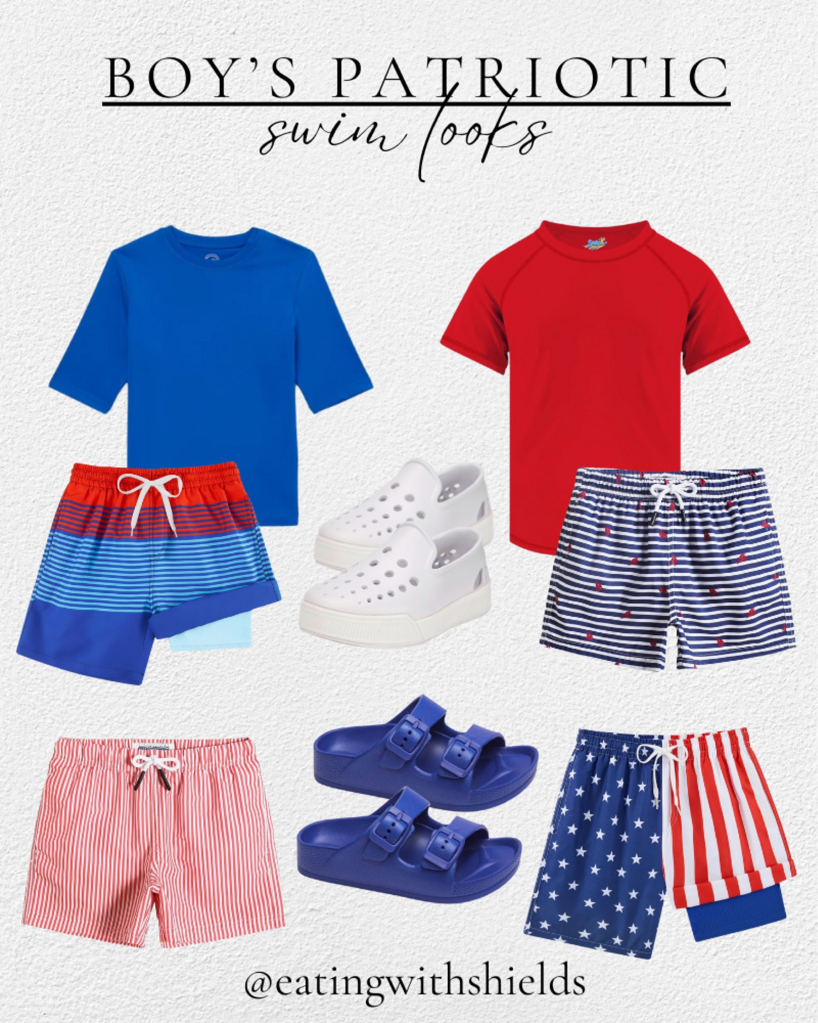 Boy’s swim, July 4th outfits for boys, July 4 swimwear for boys, summer looks, summer swim for kids, red white and blue 

#LTKKids #LTKSummerSales #LTKSwim