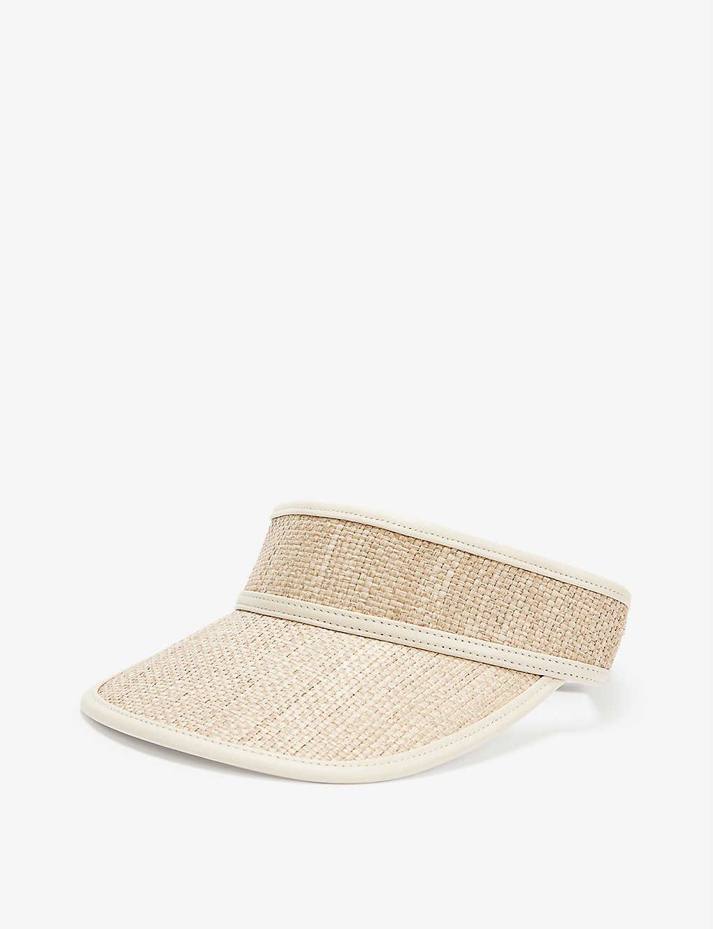 Curved woven visor | Selfridges