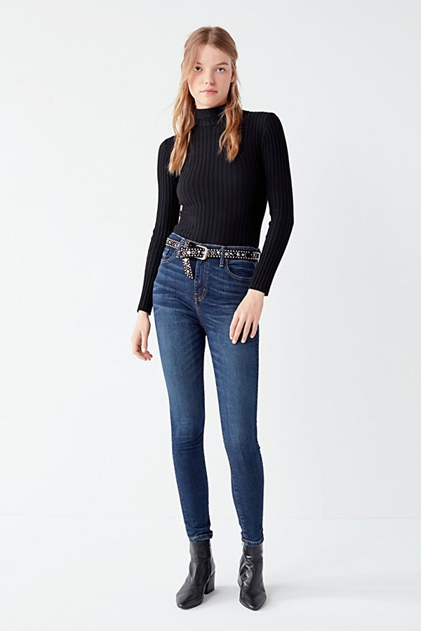 BDG Twig High-Rise Skinny Jean â€“ Atomic - Blue 24 W at Urban Outfitters | Urban Outfitters US