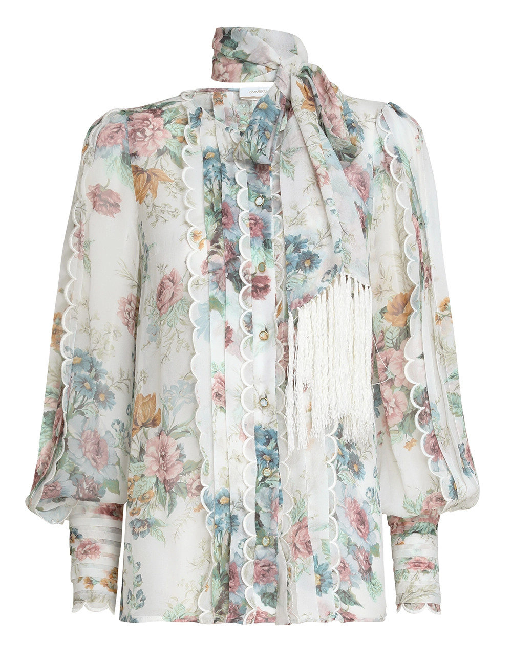 Wavelength Scallop Shirt | ZIMMERMANN (APAC)