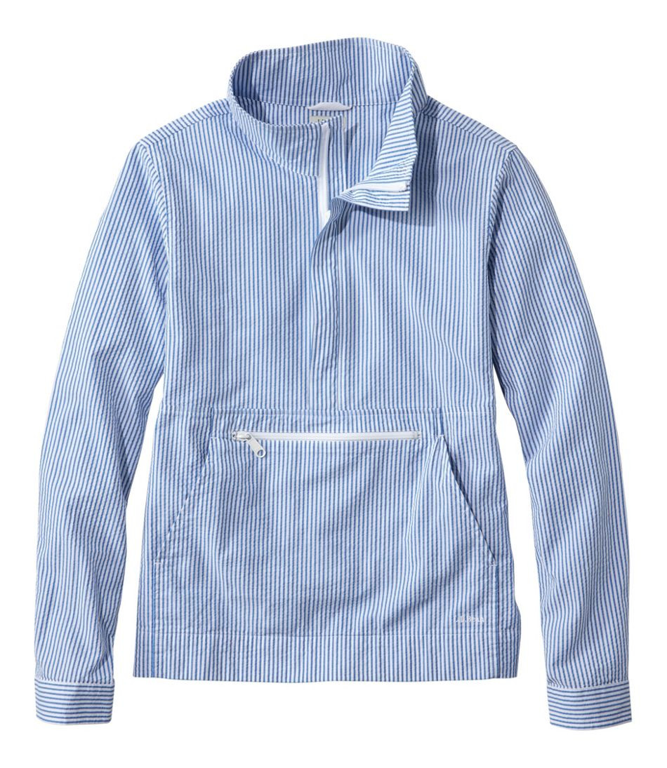 Women's Vacationland Seersucker Anorak | Shirts & Tops at L.L.Bean | L.L. Bean