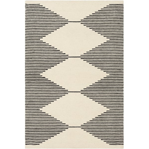 Granada 26202 Black/Beige (GND-2331) Wool Hand-Tufted Area Rug | Rugs Direct