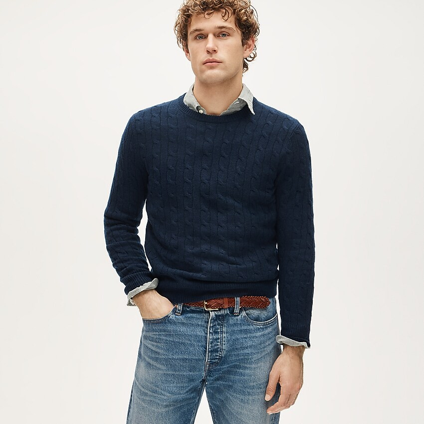 Cashmere cable-knit sweater | J. Crew US