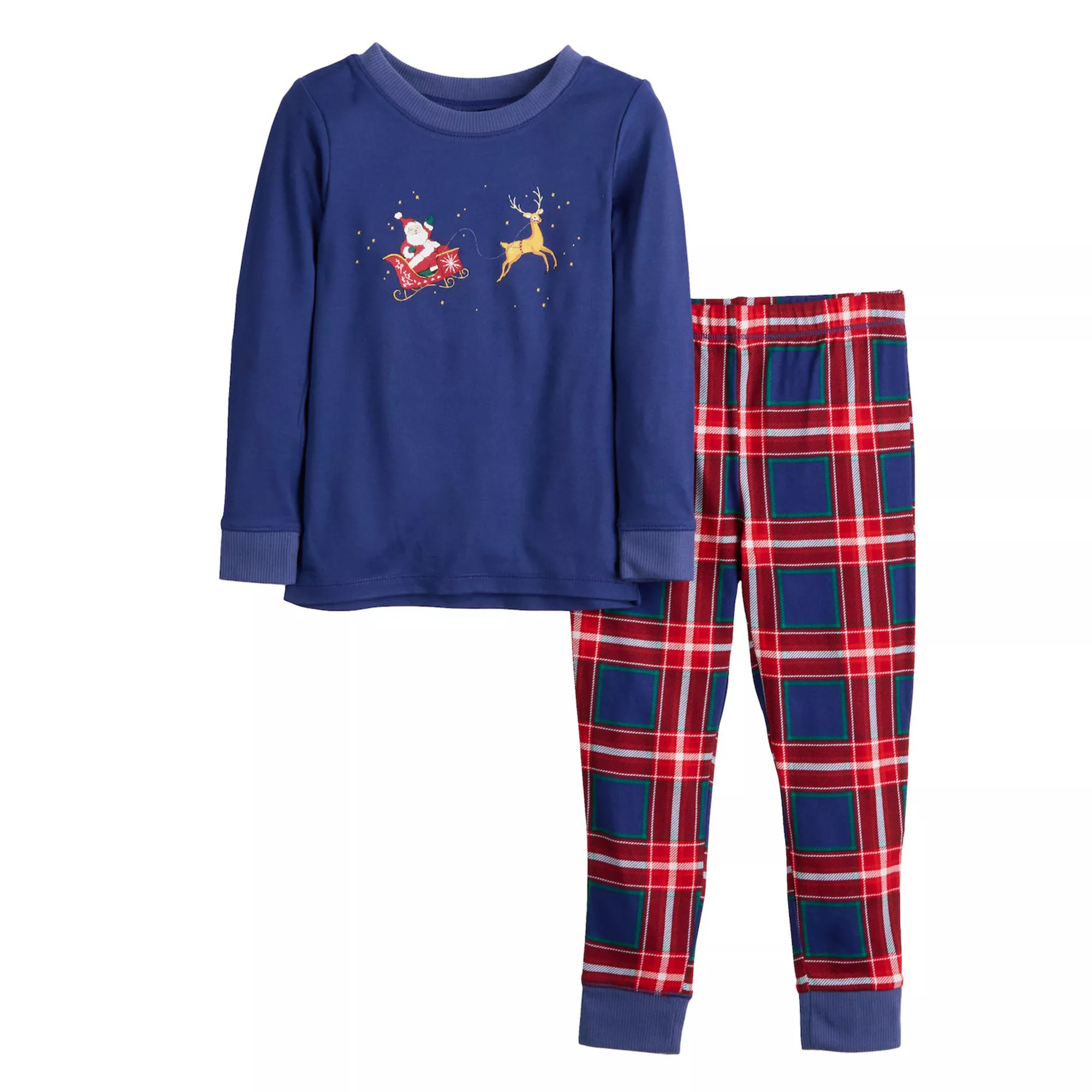 Toddler Jammies For Your Families® Tolli Tartan Plaid Pajama Top & Pajama Bottoms Set | Kohl's