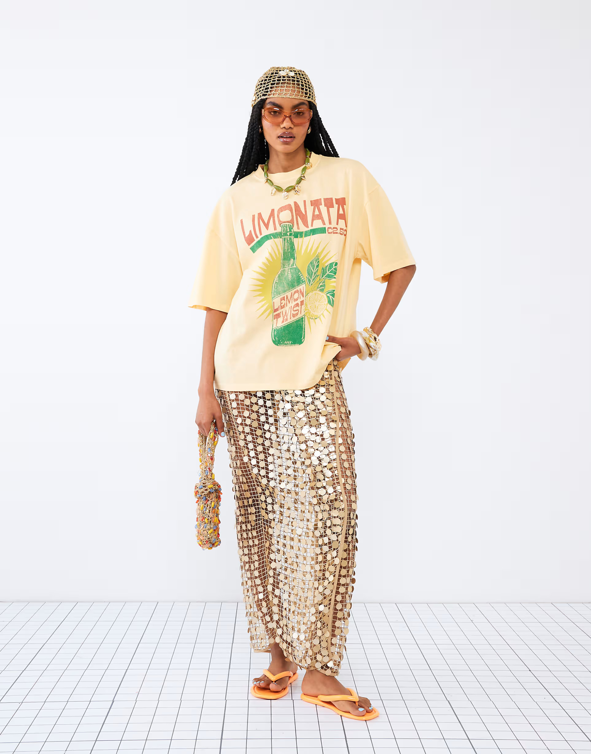 River Island limonata T-shirt in butter yellow | ASOS (Global)