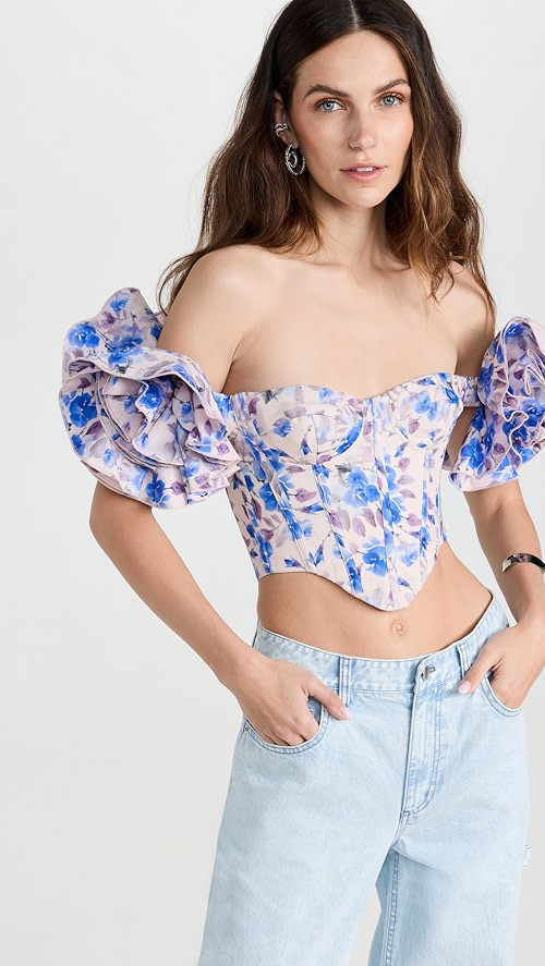 Sigma Printed Corset Top | Shopbop