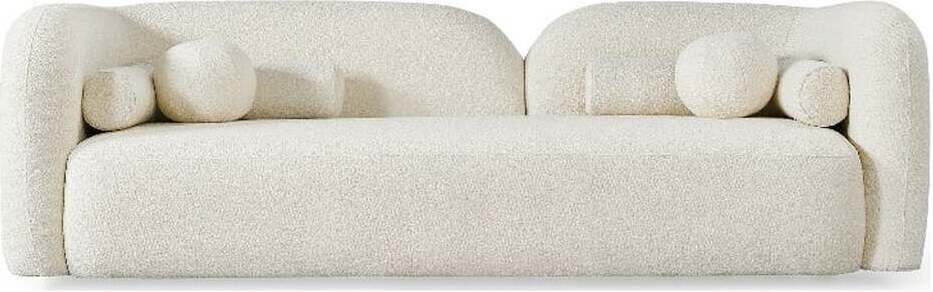 Donna Ivory Boucle Sofa | 1stopbedrooms