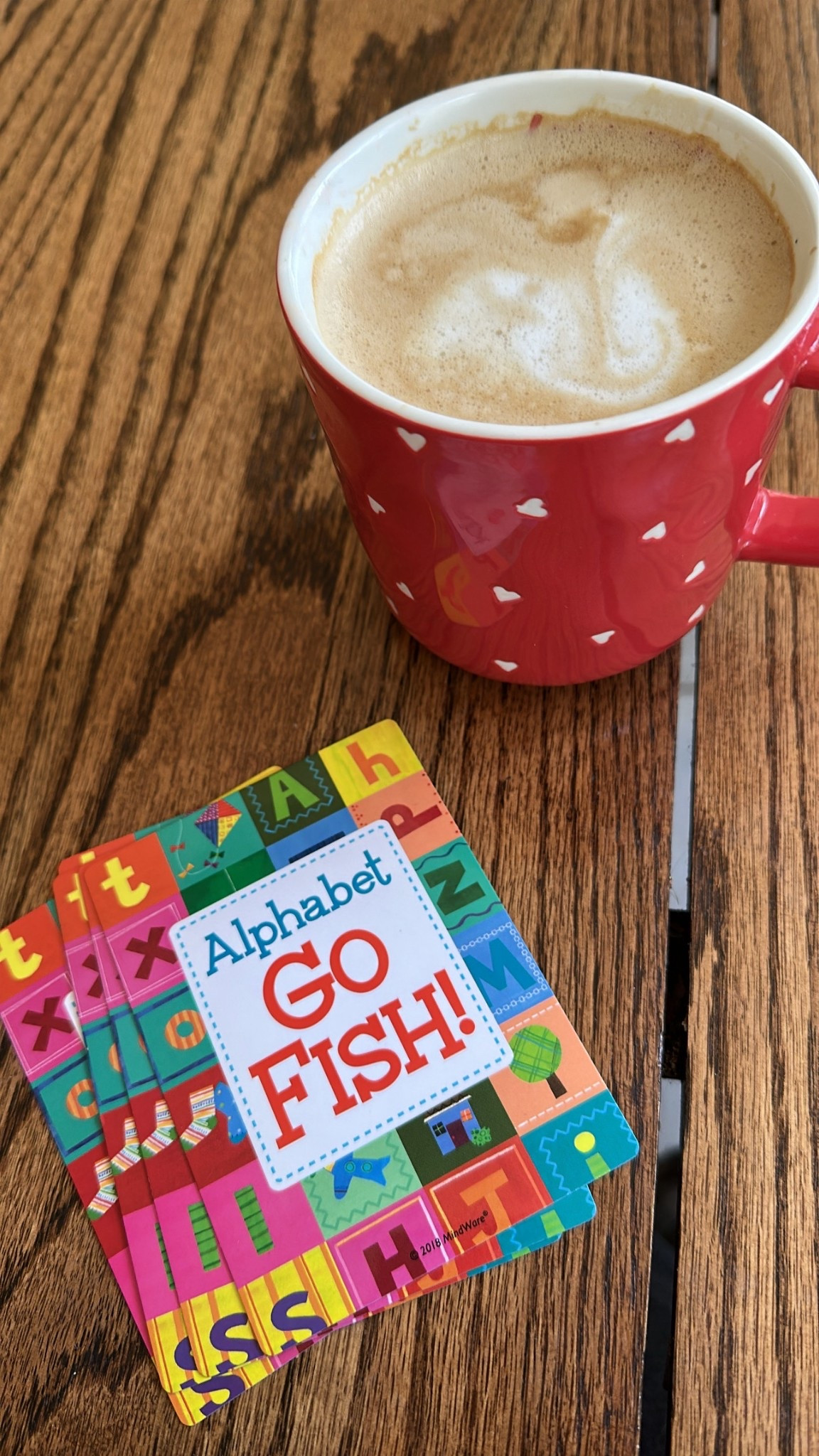 Alphabet Go Fish + coffee in my favorite heart mug = the kind of summer slow start I love.
Linked our go-to preschool card games and cute mugs that make early mornings a little sweeter!

#MomLife #LTKfamily #LTKkids #MomHacks #SummerWithKids #CozyMorning #LTKhome

#LTKFamily #LTKSummerEdit #LTKKids